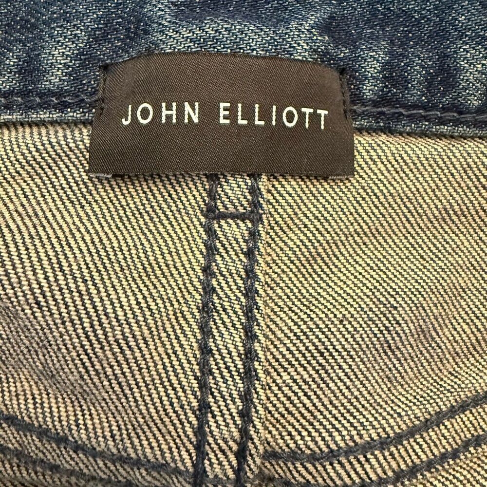 John Elliott Medium Wash Straight Jeans Button Fly Japan Size 31 Pockets - Picture 8 of 15